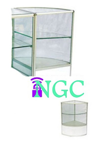 GDC105 ⁞ Round Corner Glass Display Cabinet