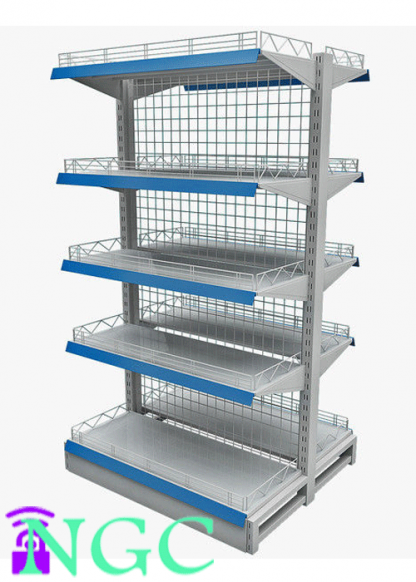 GS01D-LD1 ⁞ 5-Shelf Light Duty Double-Sided Gondola (900 mm)